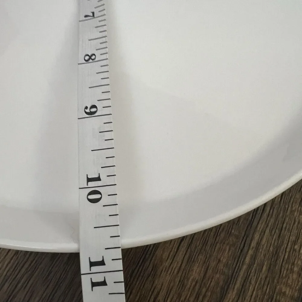 5  Crate & Barrel CB2 White Dinner Plates 10” round